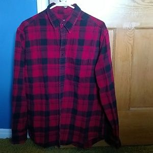 Merona red flannel shirt